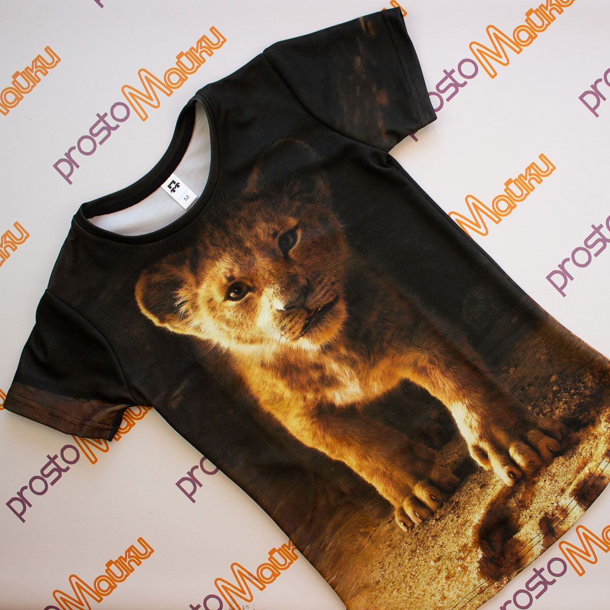 Женская 3D футболка с львенком Симба (2)