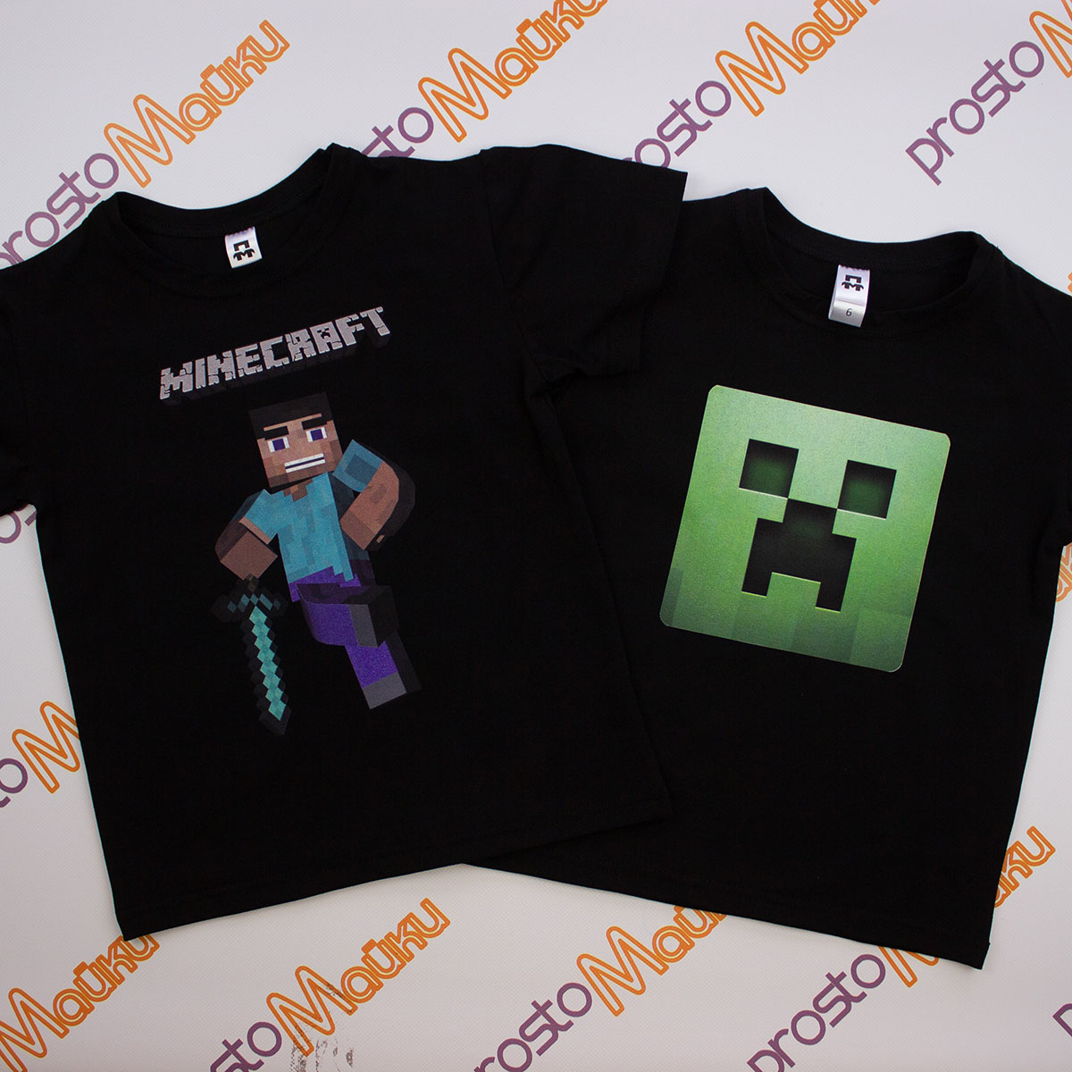 Детская футболка Minecraft Крипер