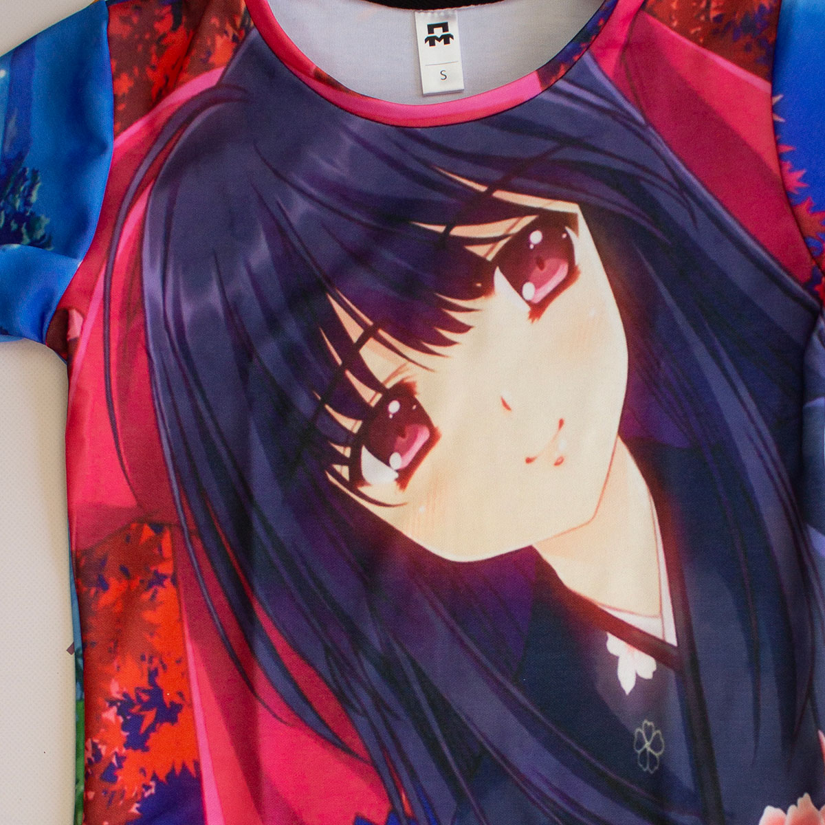 Женская 3D футболка с аниме девушкой в кимоно