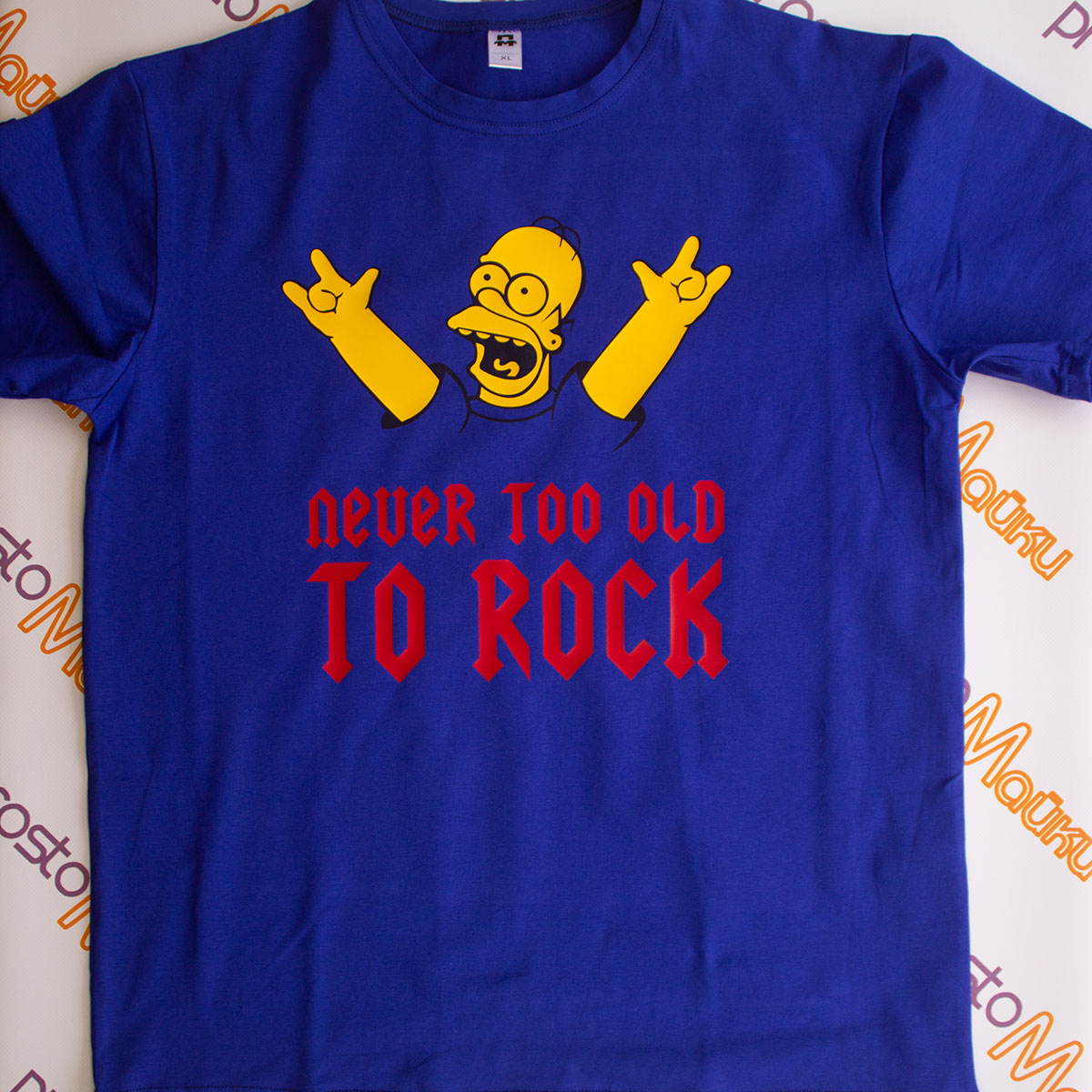 Футболка Never too old to rock!