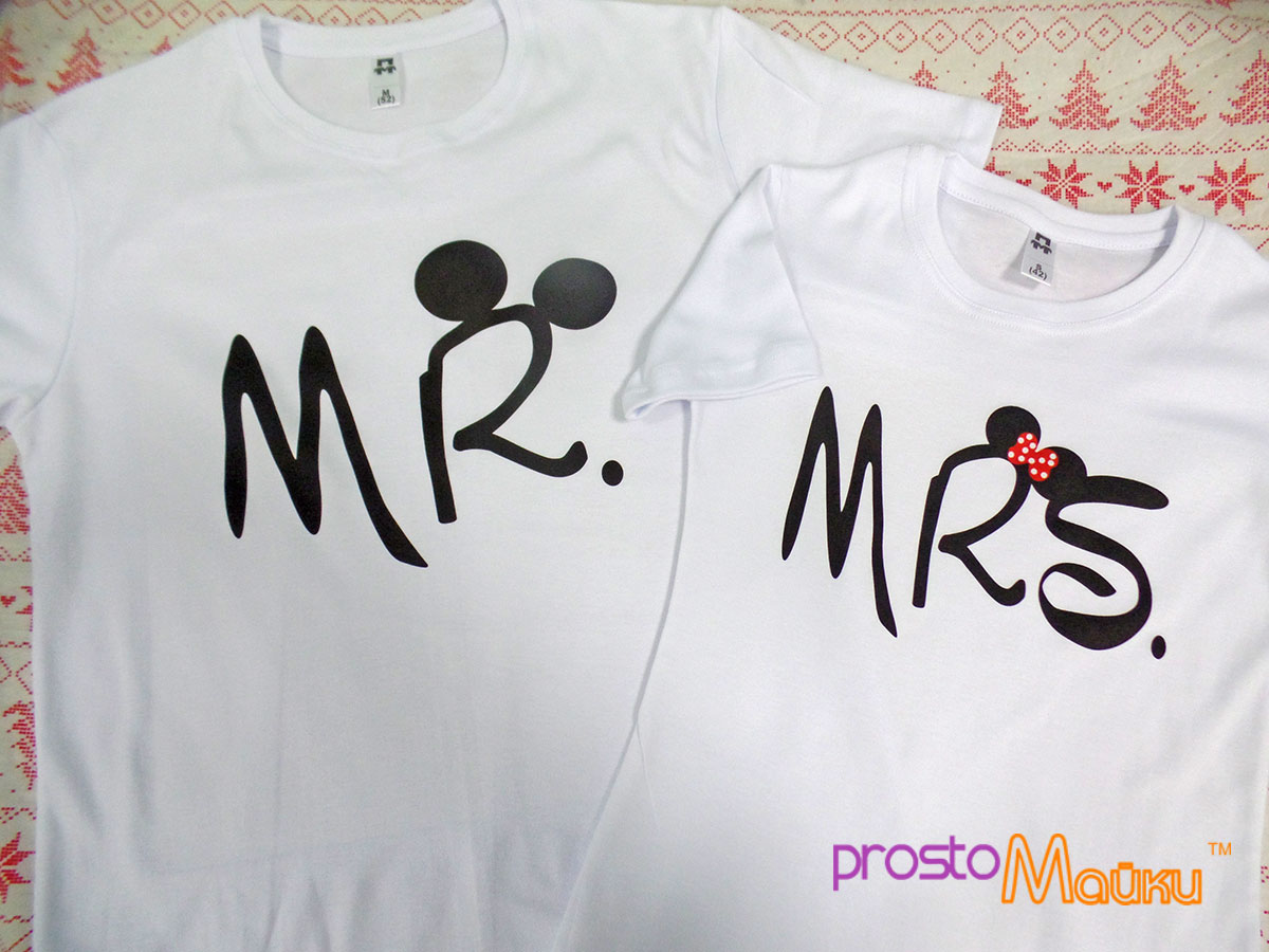 Парні футболки Mr  - Mrs (Mickey style)