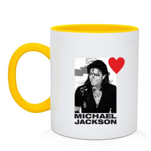 Чашка Люблю Майкла Джексона