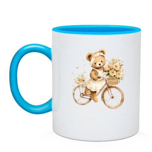 Чашка Плюшевий ведмедик на велосипеді (2)