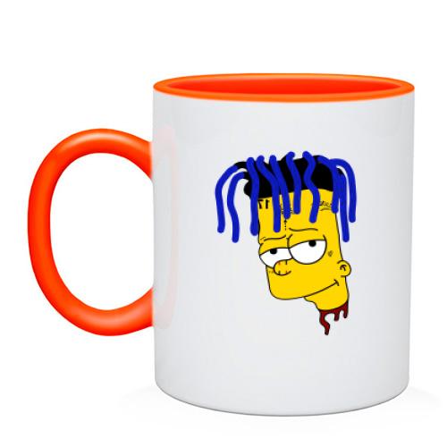 Чашка с Бартом Симпсоном в образе Lil Pump (2)
