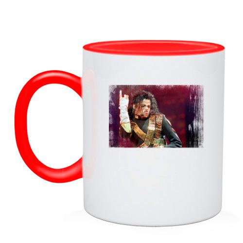 Чашка с Майклом Джексоном на сцене