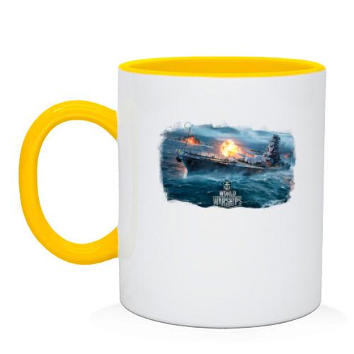 Чашка с артом к игре World of Warships
