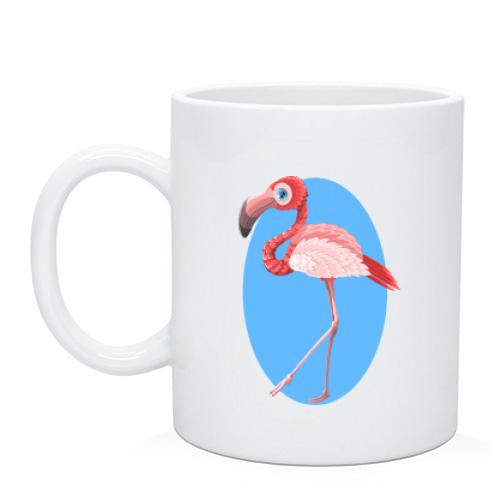 Чашка с фламинго