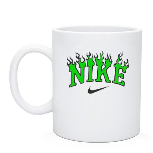Чашка с лого Nike в пламени