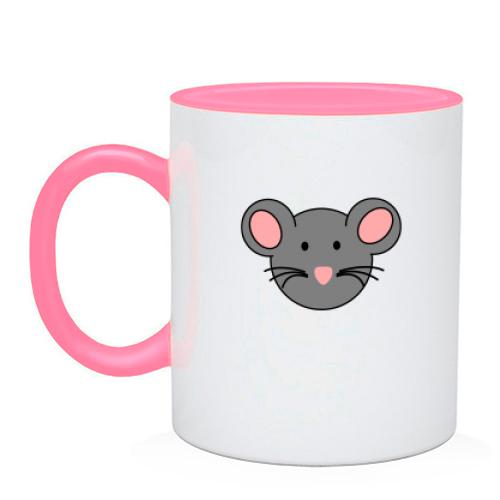 Чашка с серой мышкой