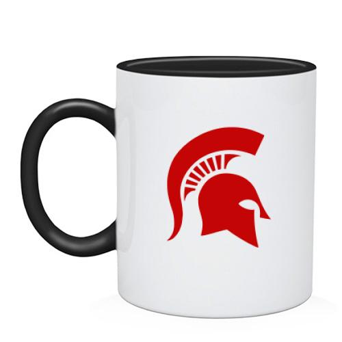 Чашка с спартанским шлемом 