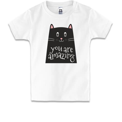 Детская футболка Black Cat Черный кот