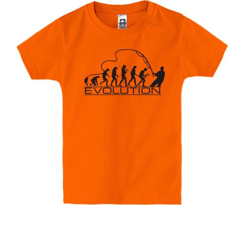Детская футболка Эволюция рыбака
