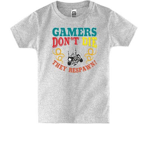 Дитяча футболка Gamers not die