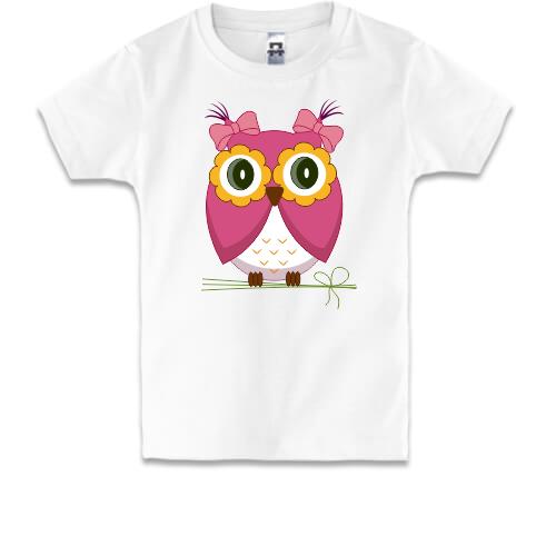 Детская футболка Мама сова