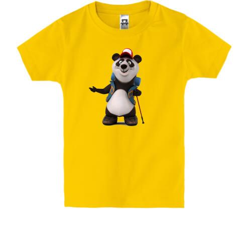 Дитяча футболка Панда-турист