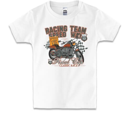 Детская футболка racing team speed way