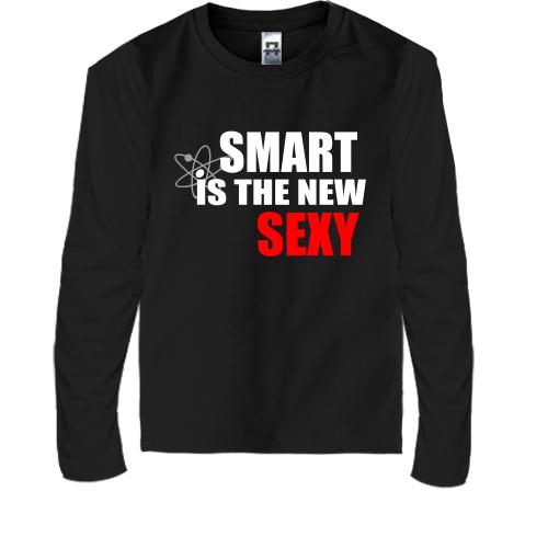 Детская футболка с длинным рукавом Smart is the new sexy
