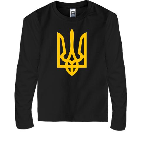 Детская футболка с длинным рукавом с гербом Украины