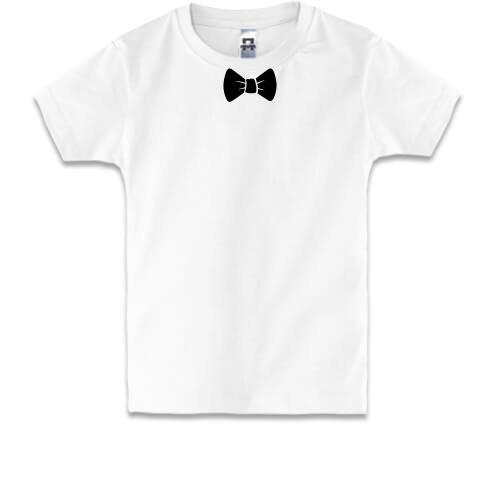 Дитяча футболка з краваткою-метеликом