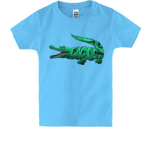 Детская футболка с крокодилом 