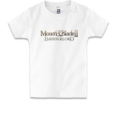 Детская футболка с логотипом игры Mount and Blade - Bannerlord
