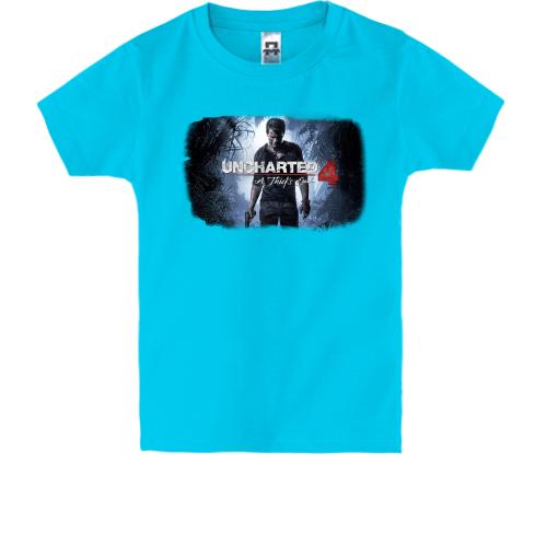 Детская футболка с обложкой игры Uncharted 4