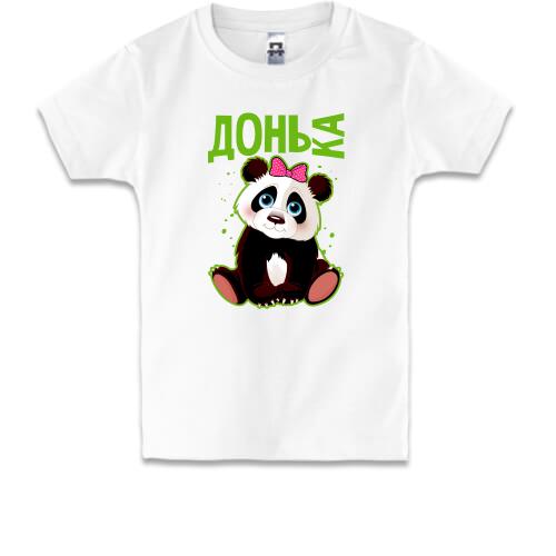 Детская футболка с пандой (дочка)