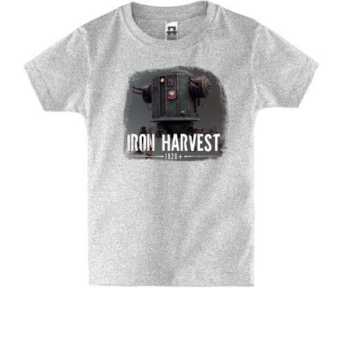 Детская футболка с постером к игре Iron Harvest