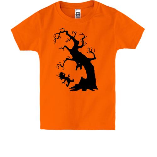 Детская футболка со злым деревом