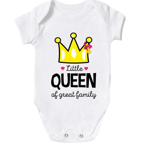 Детское боди Little queen af great family