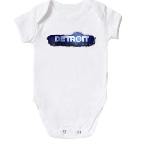 Дитячий боді з логотипом гри: Detroit - Become Human