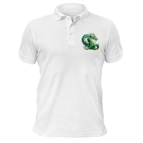 Чоловіча футболка-поло Green Dragon Art