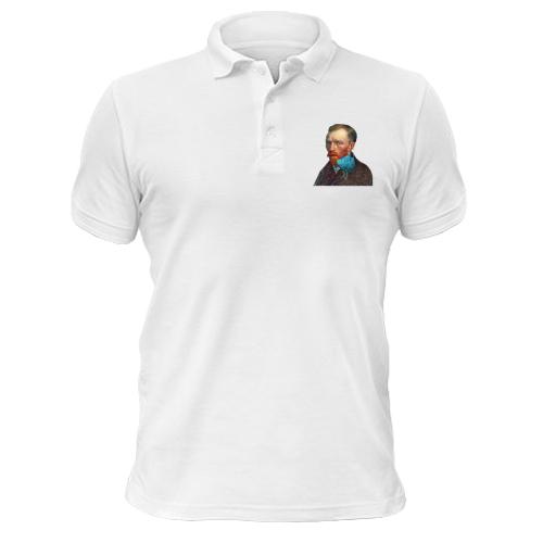 Чоловіча футболка-поло на тему карантину 