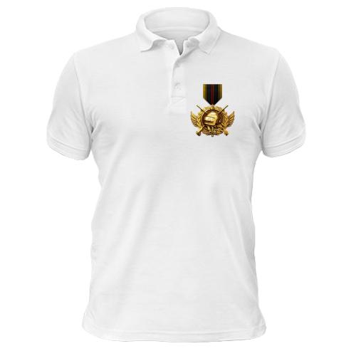 Чоловіча футболка-поло з медаллю PUBG