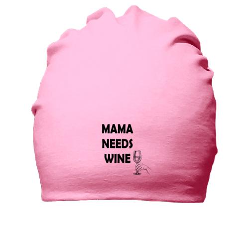 Хлопковая шапка Mama needs Wine