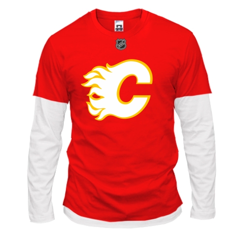 Комбинированный лонгслив Calgary Flames