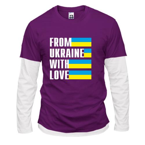 Комбинированный лонгслив From Ukraine with love