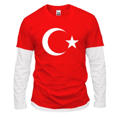 Комбинированный лонгслив Турция