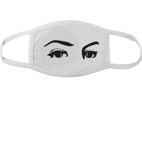 Тканинна маска для обличчя з очима