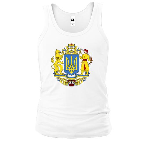Майка с большим гербом Украины