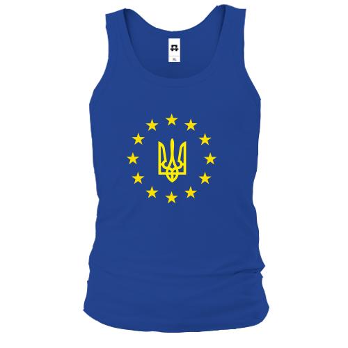 Чоловіча майка з гербом України - ЄС