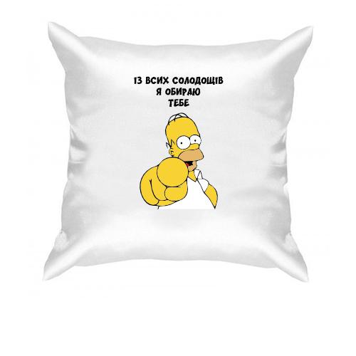 Подушка с Гомером Симпсоном 