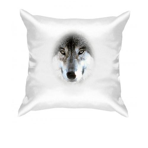 Подушка с мордой волка