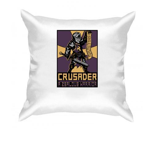 Подушка с постером Crusader