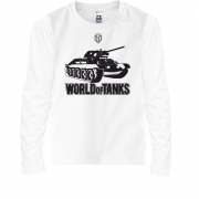 Детская футболка с длинным рукавом   WOT с танком