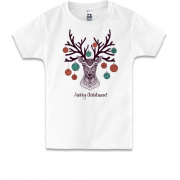 Детская футболка Merry Christmas Deer