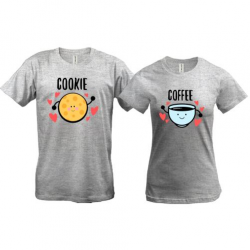 Парные футболки cookie/coffee