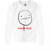 Детская футболка с длинным рукавом Poker Face 3