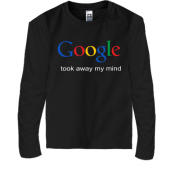 Детская футболка с длинным рукавом Google took away my mind