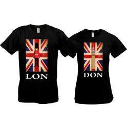 Парные футболки London